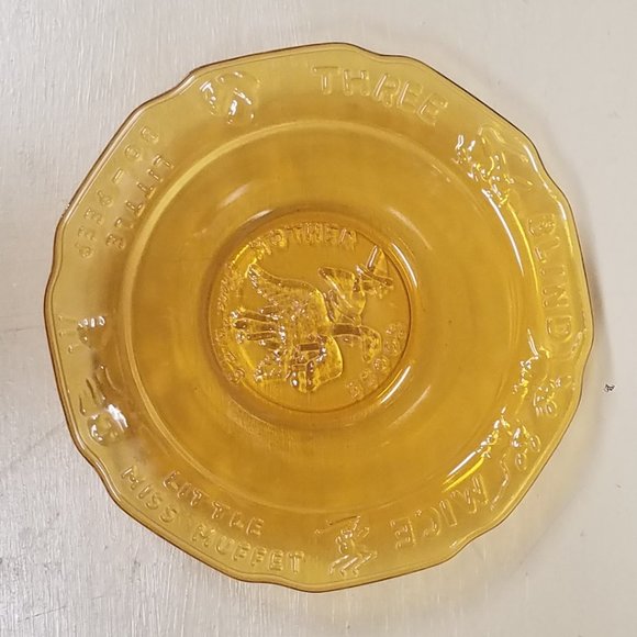 Tiara Amber Nursery Rhyme 3 Piece Dish Set Mug, Bowl & Plate w/ Original Box - Picture 8 of 16